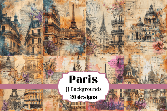 20 Paris Junk Journal Backgrounds: Elevate Your Paper Crafts