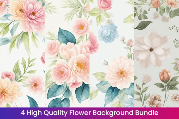 8 Watercolor Flowers Summer Backgrounds: A Designer's Guide