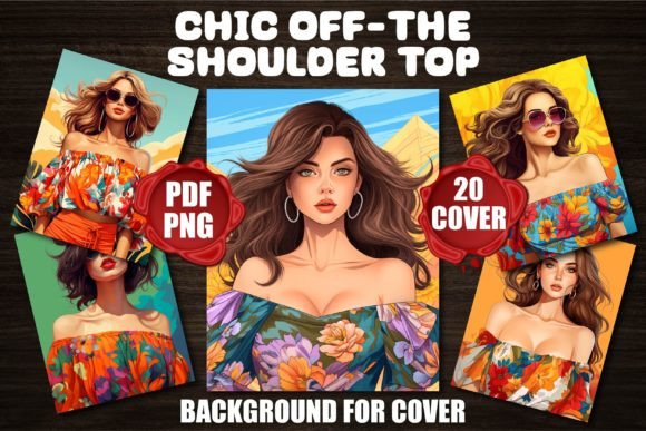Chic Off-the-Shoulder Top Backgrounds for Designers