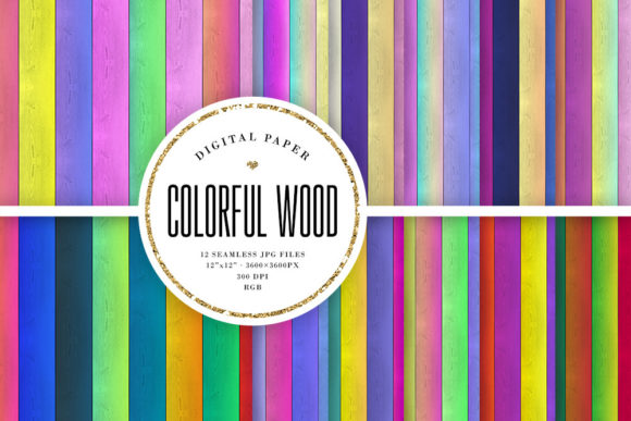 Colorful Wood Seamless Backgrounds for Vibrant Design