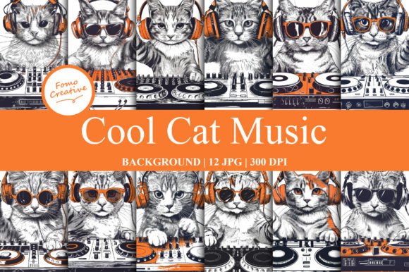 Cool Cat Music Backgrounds: Rhythmic Visuals for Creative Projects