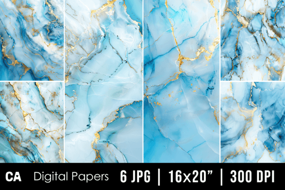 Elevate Your Creative Projects with Abstract Blue Marble Texture Backgrounds
