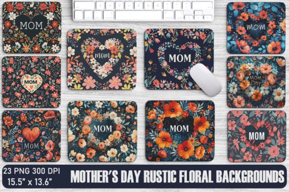 Embrace Natural Beauty with Mother's Day Rustic Floral Backgrounds