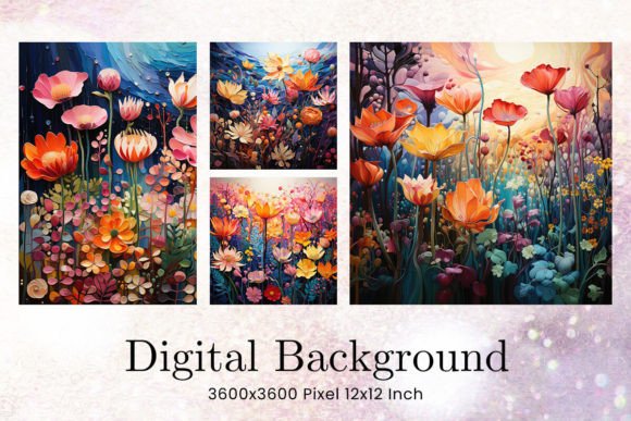 Flower Backgrounds Wall Art: Beyond the Desktop Wallpaper