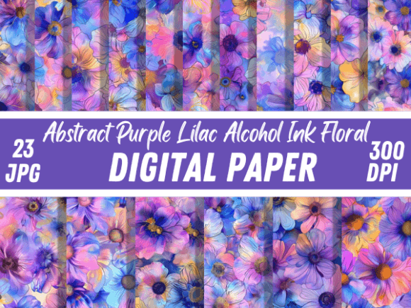 Purple Lilac Alcohol Ink Backgrounds: A Designer's Fluid Asset