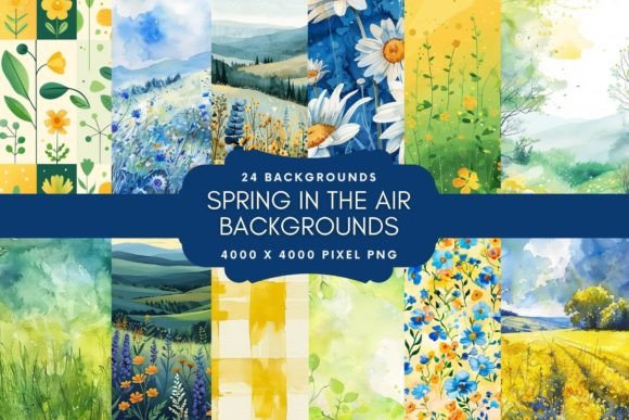 Spring Into Your Designs with Watercolor Backgrounds